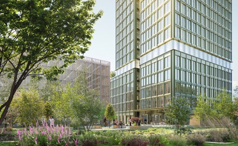 Holz-Hybrid Hochhaus in Eschborn geplant mit Vectorworks